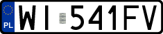 License plates of Poland, Regular car plates