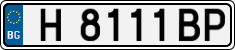 License plate of Bulgaria, Cars