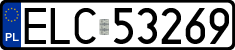 License plates of Poland, Regular car plates