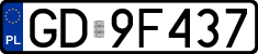 License plates of Poland, Regular car plates