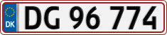 License plate of Denmark, Regular plates