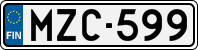 License plate of Finland, Cars