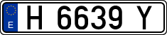 License plates of Spain, 1971 year series