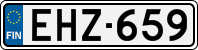 License plate of Finland, Cars