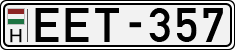 license plates of Hungary, Cars (1990)