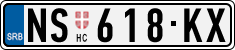 License plate of Serbia, Cars