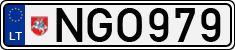 License plate of Lithuania, Cars