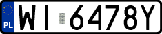 License plates of Poland, Regular car plates