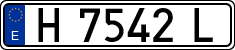 License plates of Spain, 1971 year series