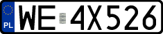 License plates of Poland, Regular car plates