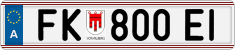 License plate of Austria, Regular plates