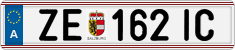 License plate of Austria, Regular plates