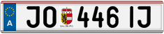License plate of Austria, Regular plates