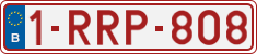 License plate of Belgium, Regular plates (2010)