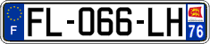 French license plate, SIV (ordinary)