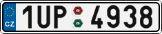 License plate of the Czech Republic, Cars (2001)
