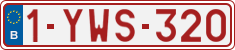 License plate of Belgium, Regular plates (2010)
