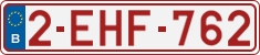 License plate of Belgium, Regular plates (2010)