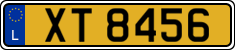 License plate of Luxembourg, 2003 year system
