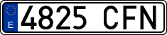 License plates of Spain, Ordinary (2000)