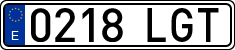 License plates of Spain, Ordinary (2000)
