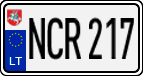 License plate of Lithuania, Cars