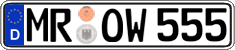 German license plate, Regular plates