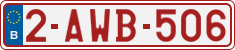 License plate of Belgium, Regular plates (2010)