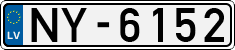 License plate of Latvia, Regular car plates