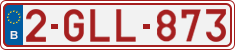 License plate of Belgium, Regular plates (2010)