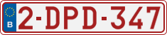 License plate of Belgium, Regular plates (2010)