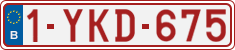 License plate of Belgium, Regular plates (2010)