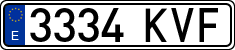 License plates of Spain, Ordinary (2000)