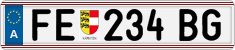 License plate of Austria, Regular plates