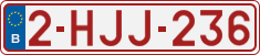 License plate of Belgium, Regular plates (2010)