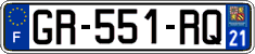 French license plate, SIV (ordinary)