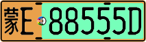 License plate of China, Electric vehicles