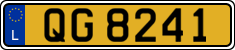 License plate of Luxembourg, 2003 year system