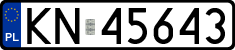 License plates of Poland, Regular car plates