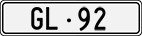 License plate of Switzerland, Cars