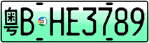 License plate of China, Electric vehicles