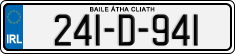 License plate of Ireland, Regular plates