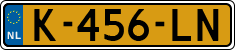 License plate of the Netherlands, Cars