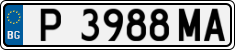 License plate of Bulgaria, Cars