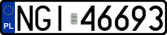 License plates of Poland, Regular car plates