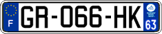 French license plate, SIV (ordinary)