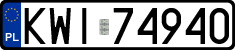 License plates of Poland, Regular car plates