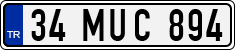License plate of Turkey, Regular plates