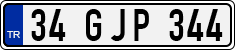 License plate of Turkey, Regular plates