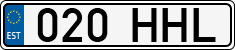 License plate of Estonia, Regular car plates